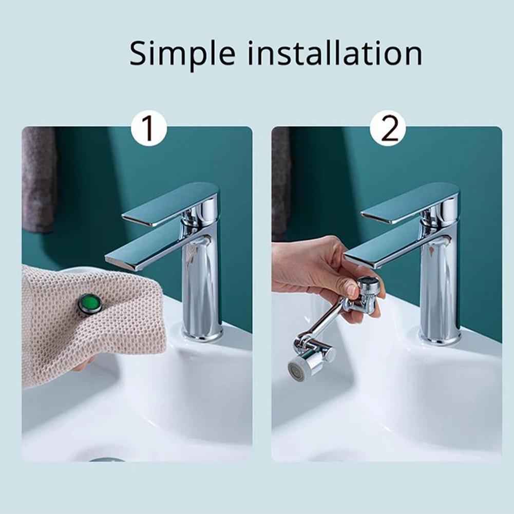 Universal 1080 Faucet Extender Universal Swivel Splash For Kitchen