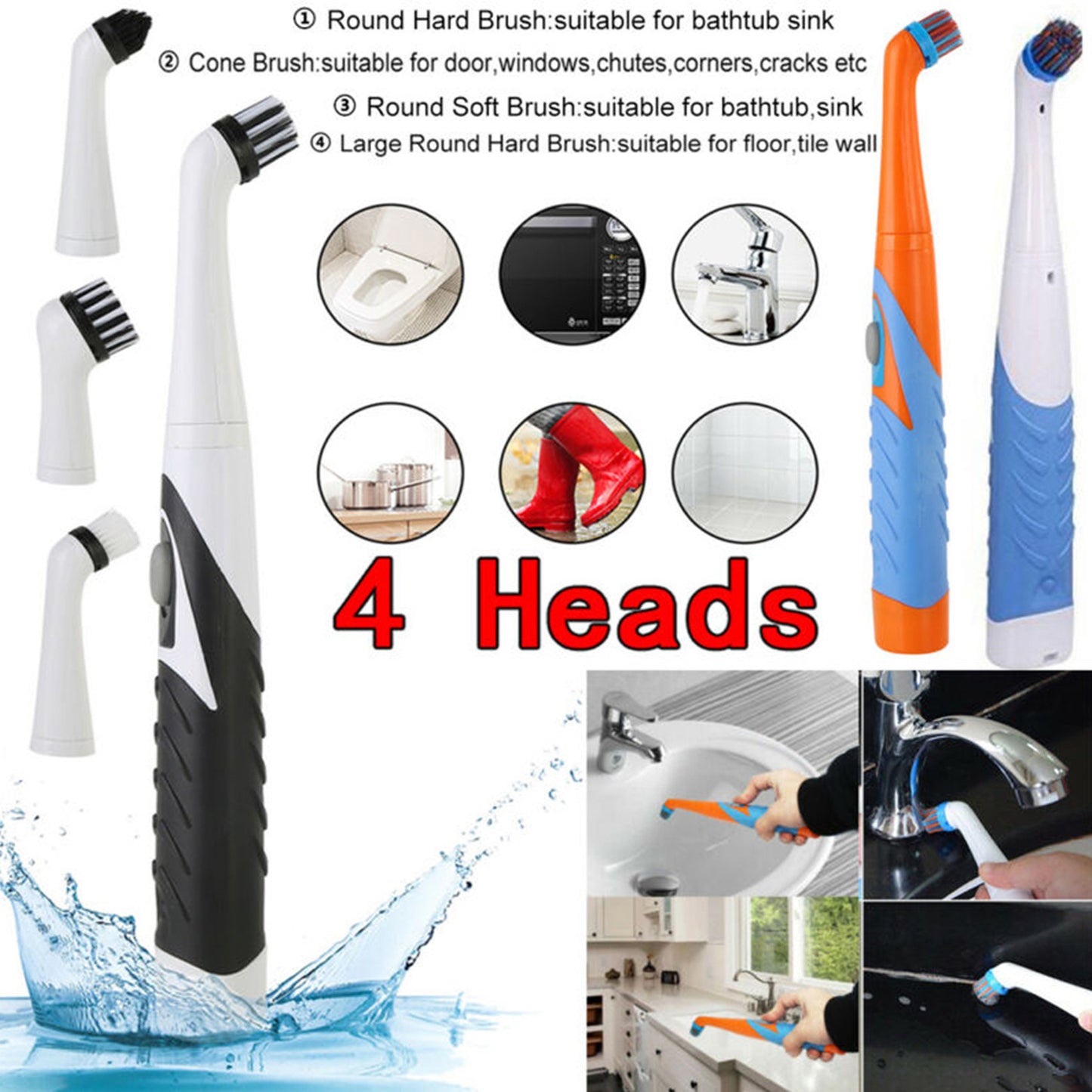 Cleanit Wireless Electric Cleaning Brush For Kitchen