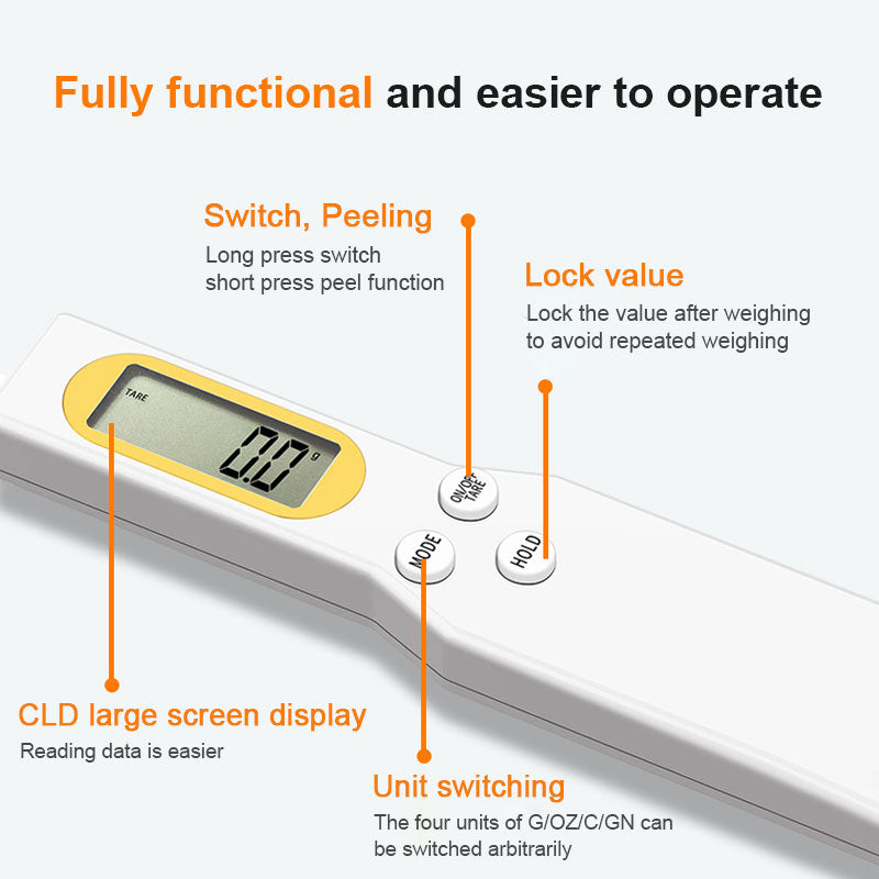 Electronic Kitchen Scale LCD Digital Measuring Spoon Tool